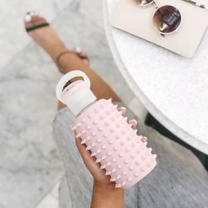 BKR Spiked Grace Blue Little Glass Water Bottle